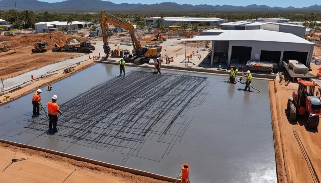 How thick should a concrete slab be in Townsville, QLD?